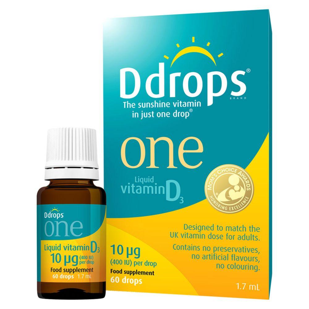 One Liquid Vitamin D3 10Å“g - 60 Drops