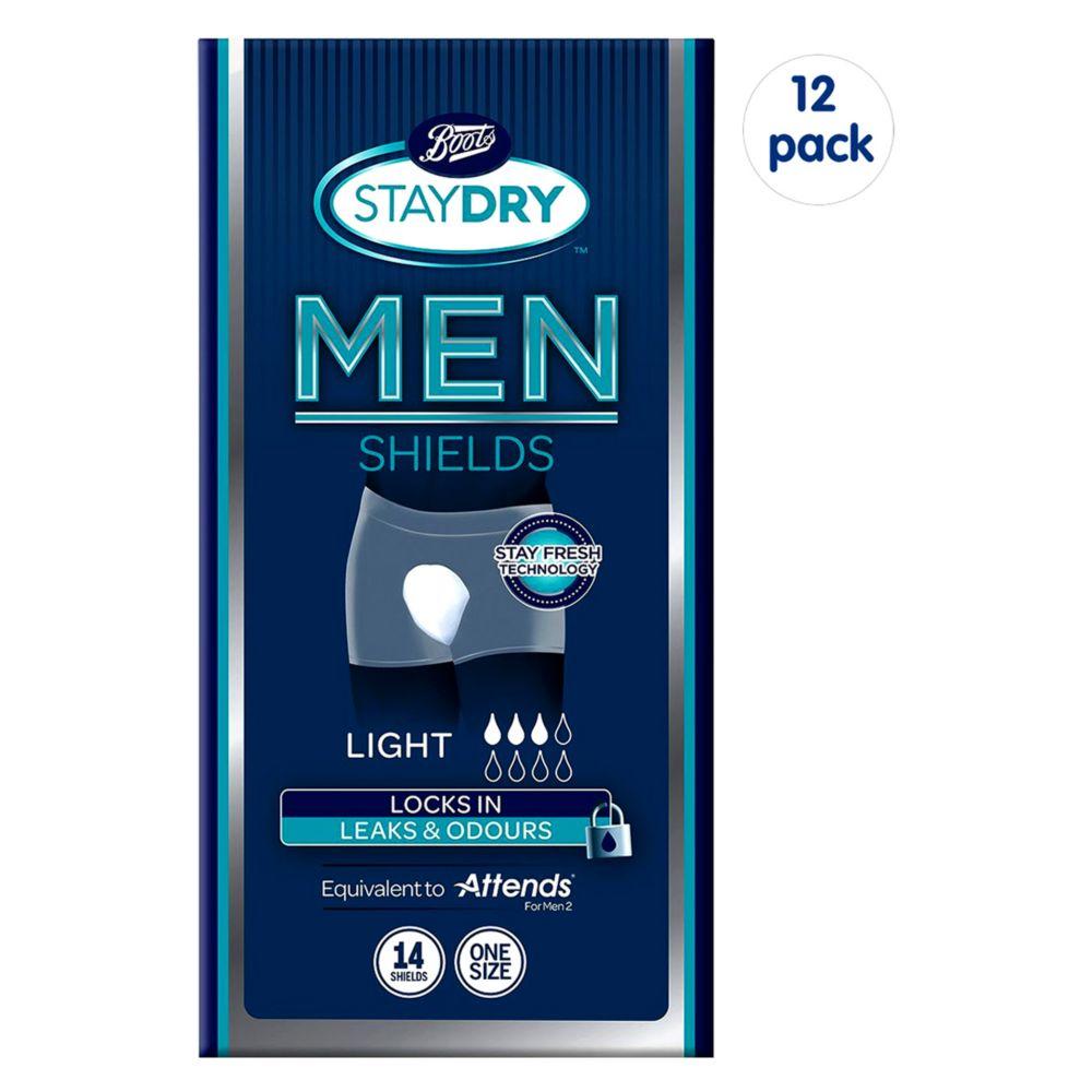 Staydry For Men Light - 168 Shields (12 Pack Bundle)