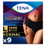 Lady Silhouette Normal Black Incontinence Pants Large - 9 Pack