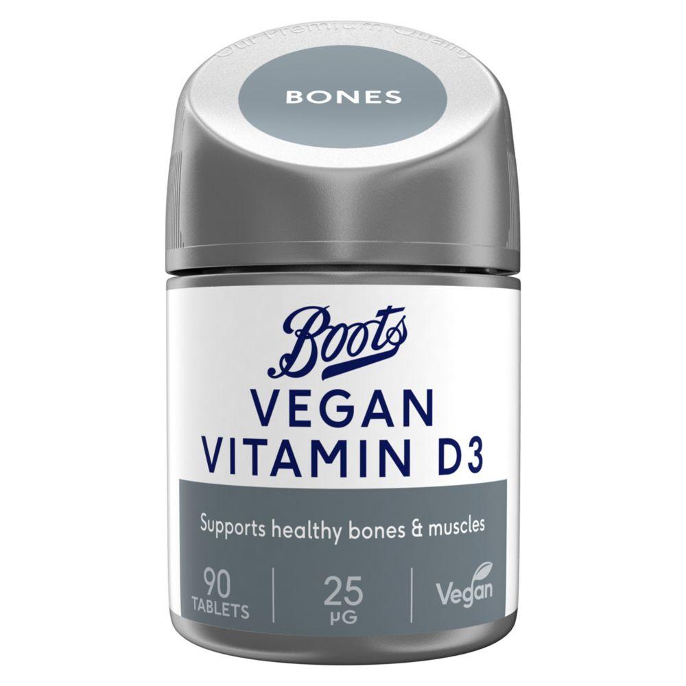 Vegan Vitamin D3 25ÃŽÅ“g 90 Tablets (3 Month Supply)