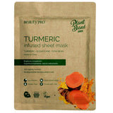 BeautyPro Plant Based Turmeric Brightening Face Sheet Mask