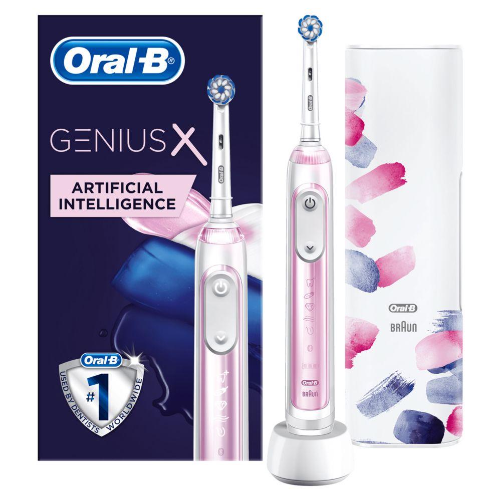 Genius X Boots Exclusive Blush Pink Electric Toothbrush With Art Of Brushing Travel Case