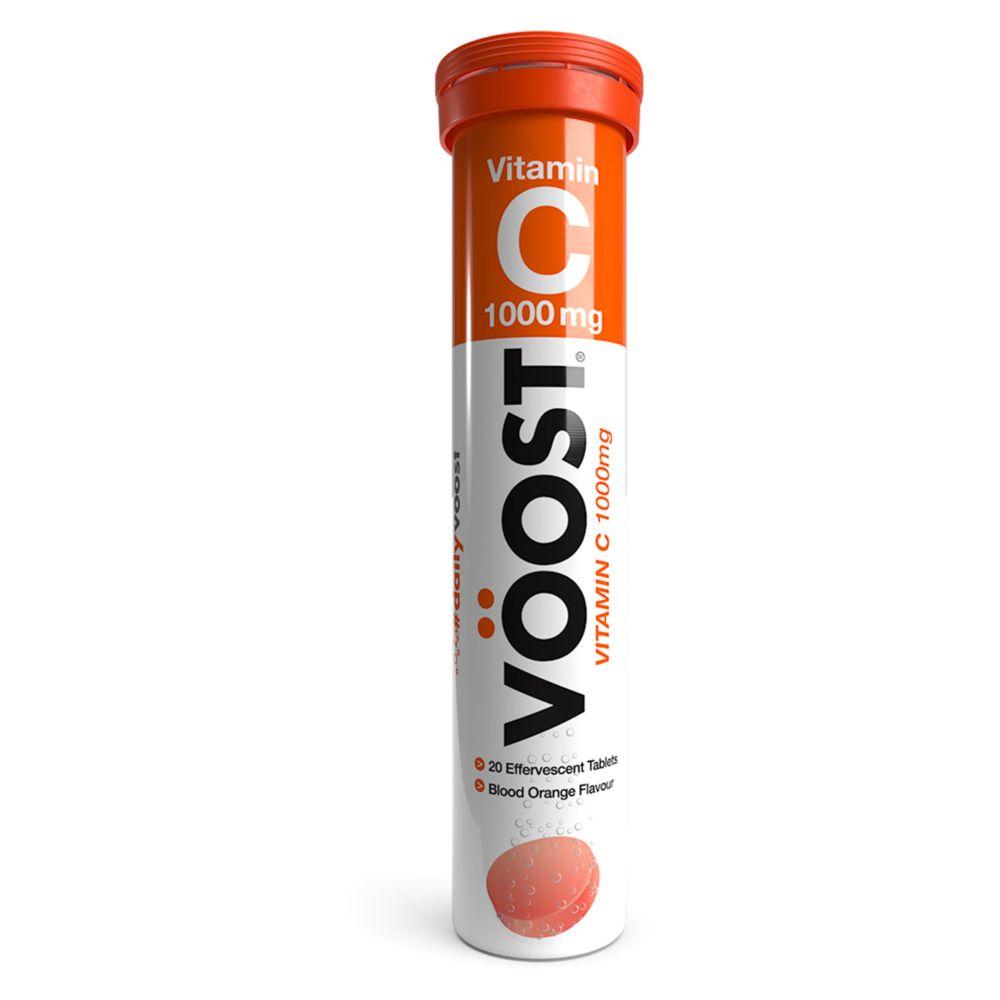 Vitamin C 1000 Mg 20 Blood Orange Effervescent Tablets