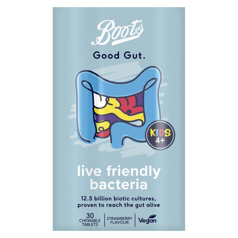 Good Gut Live Friendly Bacteria Kids 30 Chewable Tablets