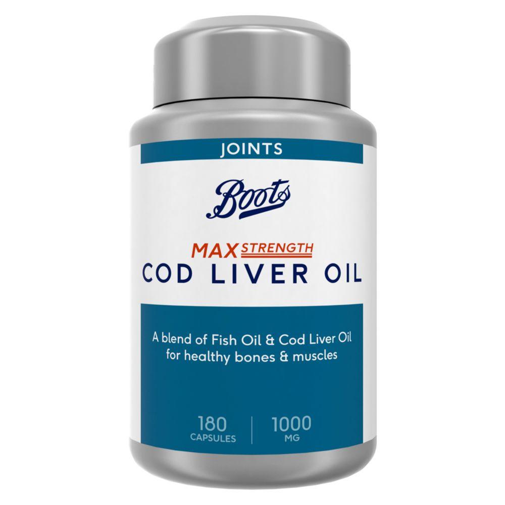 Max Strength Cod Liver Oil 1000Mg - 180 Capsules (6 Month Supply)