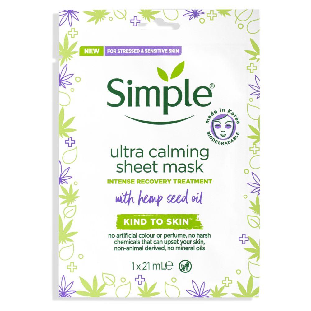 Simple Hemp Ultra Calming Sheet Mask