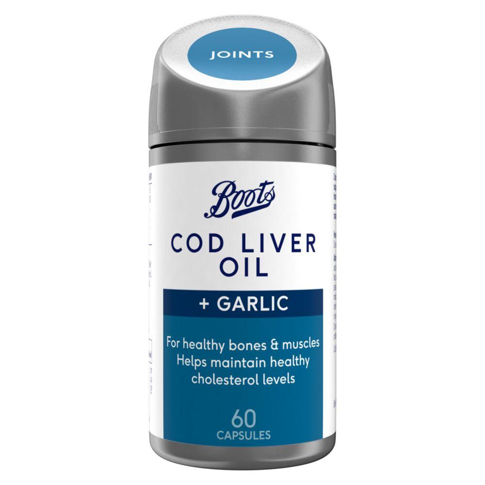 Cod Liver Oil + Garlic 60 Capsules (2 Month Supply)