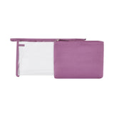 Duo Pink Washbag Set â€œ Clear & Fabric