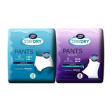 Staydry Day & Night Pants Duo Pack - Small (22 Pants)