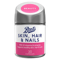 Skin, Hair & Nails - 30 Capsules (1 Month Supply) for Beauty & Strength Support