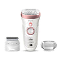 Silk-Ãƒâ€°pil 9 9-720, Epilator For Women For Long-Lasting Hair Removal, White/Bronze