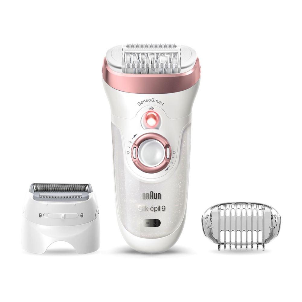 Silk-Ãƒâ€°pil 9 9-720, Epilator For Women For Long-Lasting Hair Removal, White/Bronze
