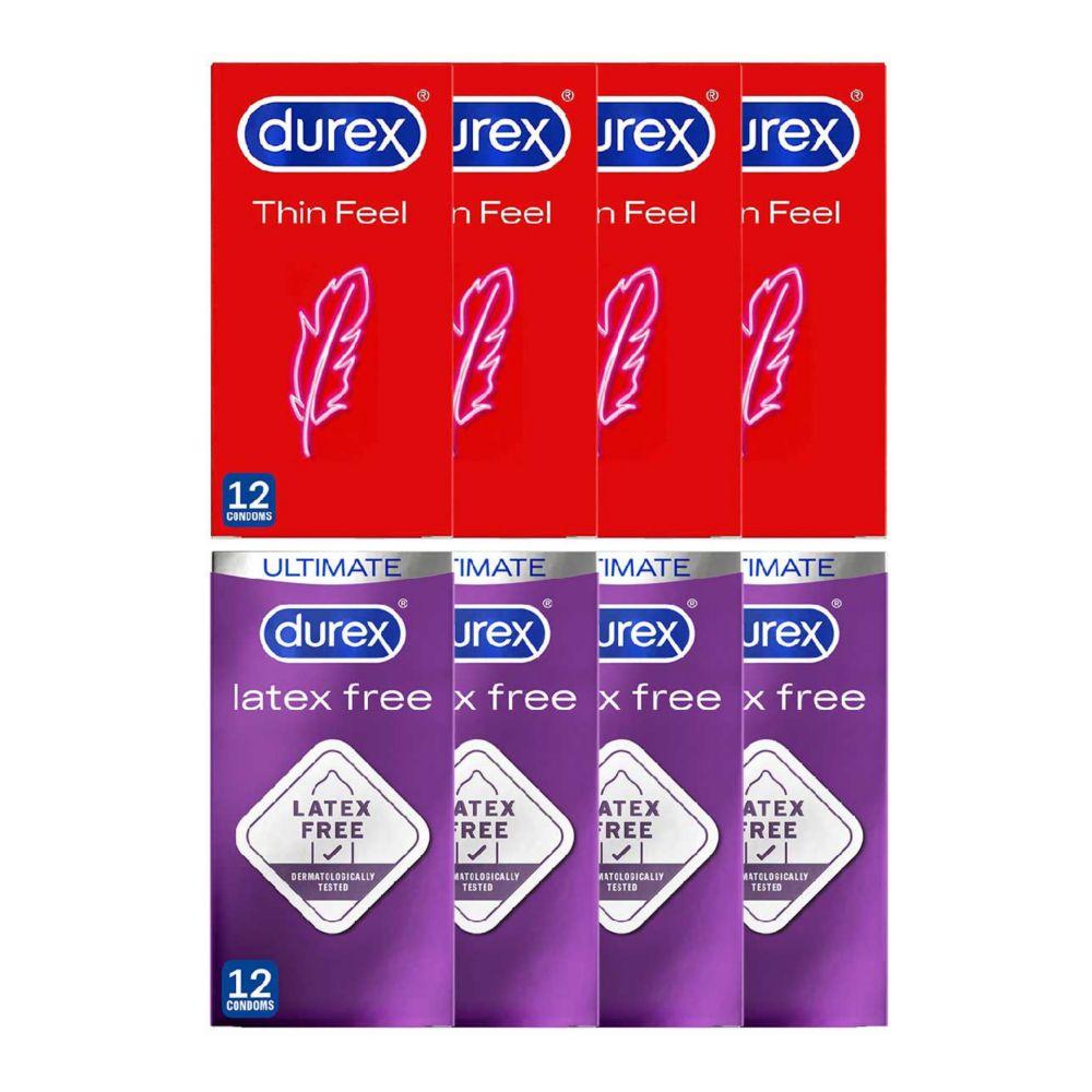 Thin Feel And Latex Free Mixed Condoms Bundle (8 X 12 Pack)