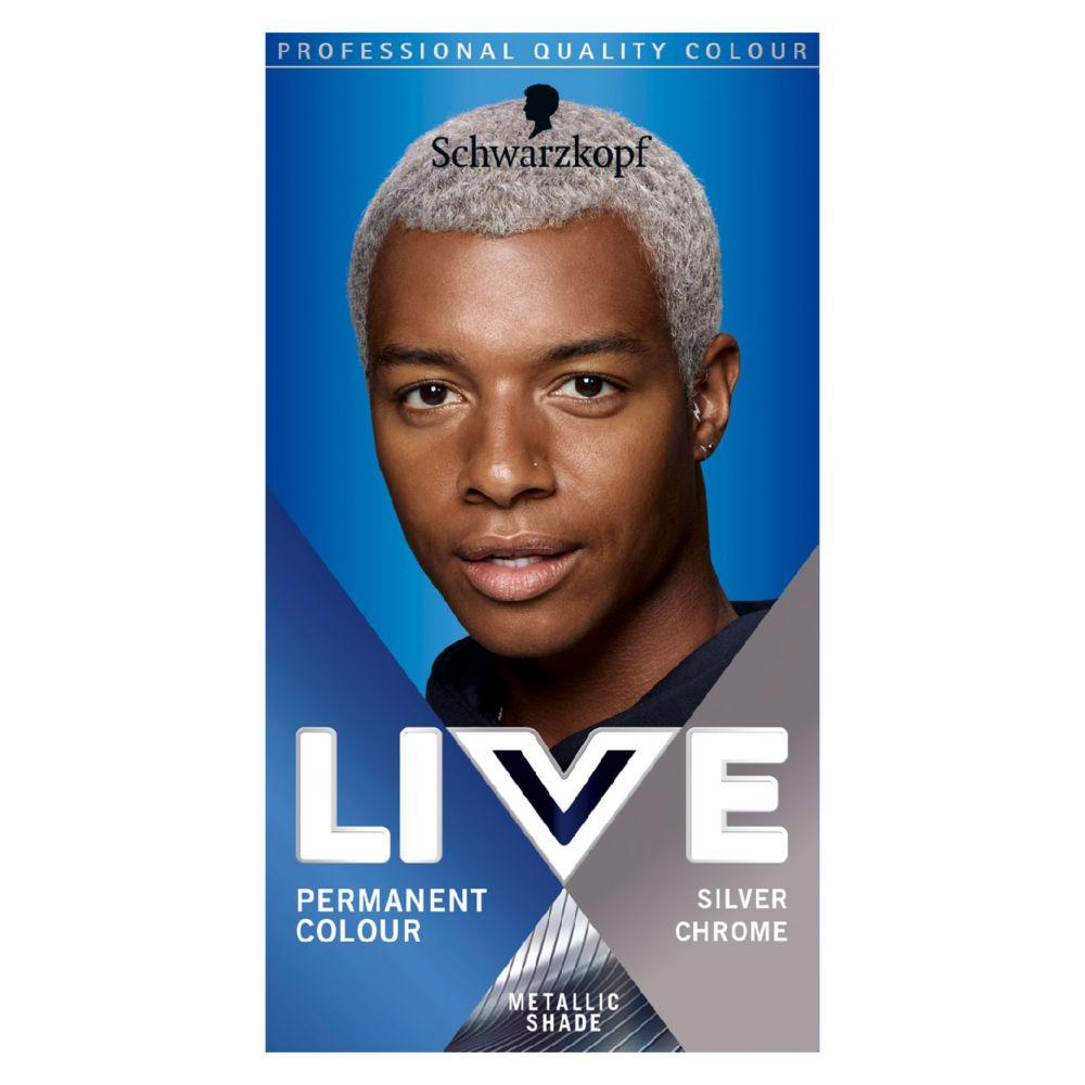 Live Men Silver Chrome U71 Permanent Colour