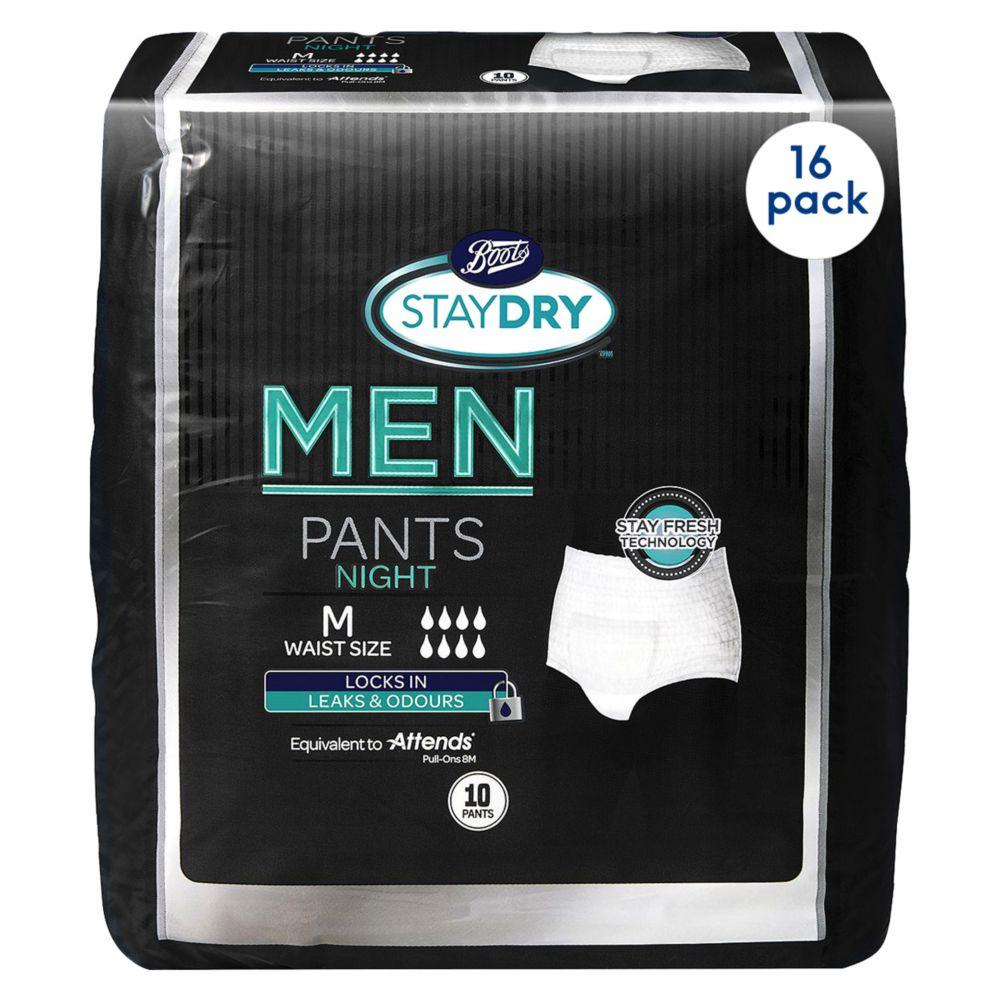 Staydry Men Night Pants Medium - 160 Pants (16 Pack Bundle) – BrandListry