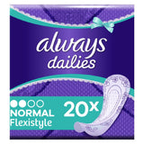 Dailies Flexistyle Panty Liners Normal X 20