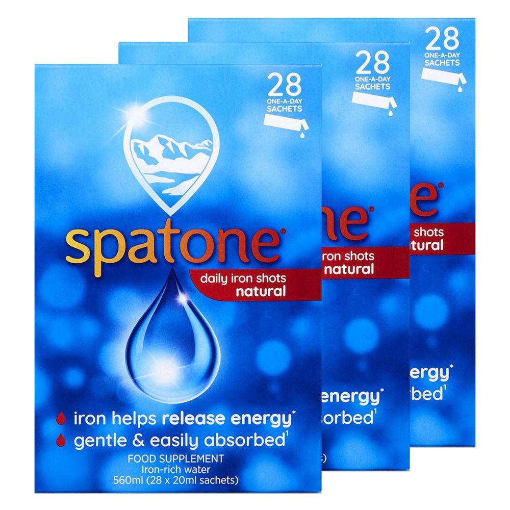 Original 3 Month Bundle: 3 X Spatone Daily Iron Shots 28S