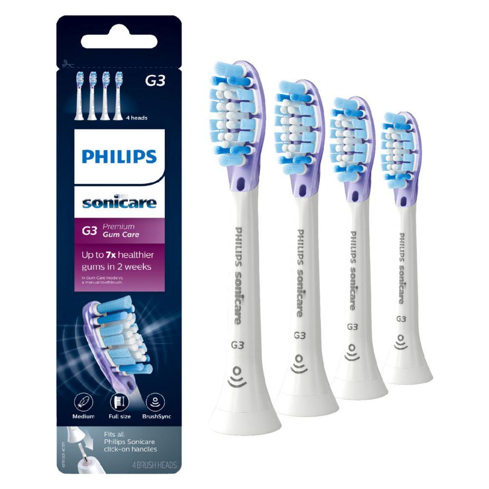 Sonicare Premium Gum Care Brushsync-Enabled Replacement Heads White (4 Pack) Hx9054/17