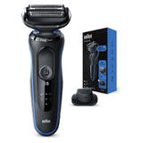 Series 5 50-B1200S Electric Shaver For Men With Precision Trimmer, Black/Blue