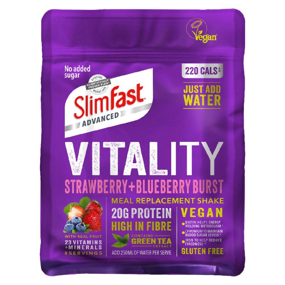 Vegan Advanced Vitality Shake - Strawberry & Blueberry Burst - 400G