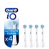 Io Ultimate Clean White Replacement Electric Toothbrush Heads 4 Pack