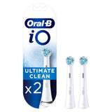 Io Ultimate Clean White Replacement Electric Toothbrush Heads 2 Pack