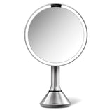 Sensor Mirror With Touch-Control Brightness, 5X Magnification, Brushed Stainless Steel