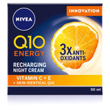 Q10 Energy Recharging Face Night Cream With Vitamin C 50Ml