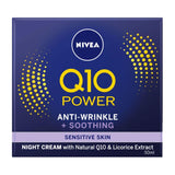 Q10 Power Anti-Wrinkle Sensitive Face Night Cream Moisturiser 50Ml