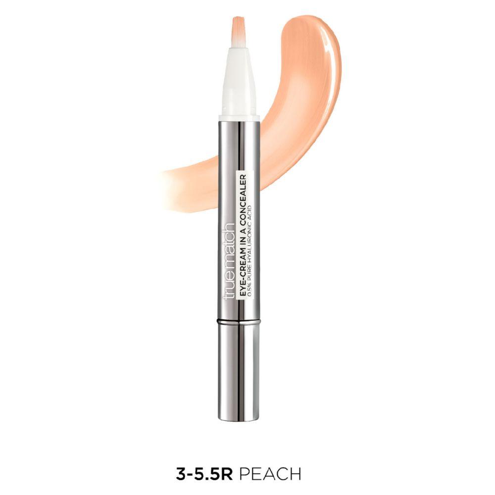Paris True Match Eye Cream In A Concealer, Hyaluronic Acid, Natural Finish, Buildable Coverage, Spf 20