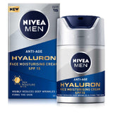 Men Anti-Age Hyaluron Day Cream Face Moisturiser With Hyaluronic Acid Spf15 50Ml