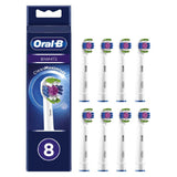 3D White Toothbrush Head With Cleanmaximiser Technology, 8 Pack