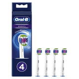 3D White Toothbrush Head With Cleanmaximiser Technology, 4 Pack