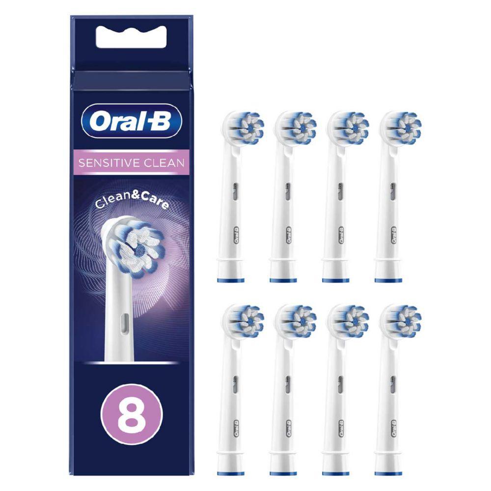 Sensitive Clean Toothbrush Head, 8 Pack