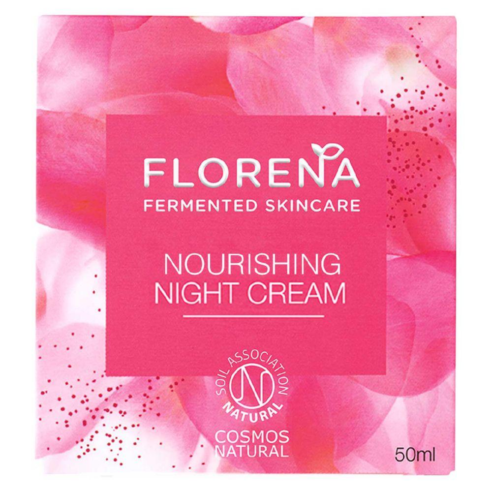 Florena Fermented Skincare Nourishing Night Cream Face Moisturiser, 50ml