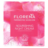 Florena Fermented Skincare Nourishing Night Cream Face Moisturiser, 50ml