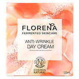 Florena Fermented Skincare Anti-Wrinkle Day Cream Face Moisturiser, with Hyaluronic Acid 50ml